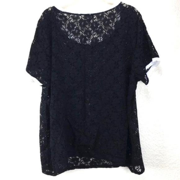 TORRID Lace Ringer Tee - Picture 4 of 7